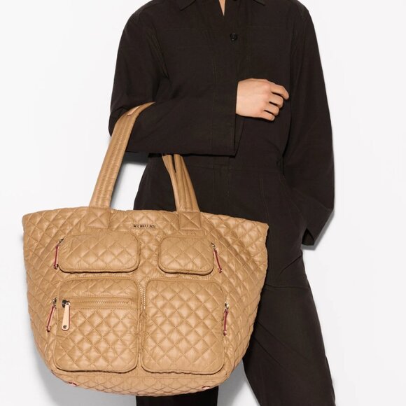 **NWT** MZ Wallace Caramel Large Metro Travel Tote -Stylish & Spacious! - Picture 5 of 10